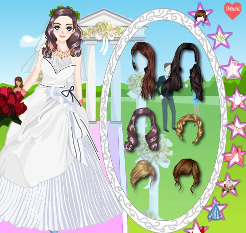 لعبة مكياج وتلبيس العرائس | pretty shy bride